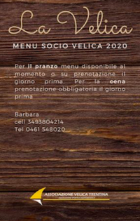 MENU’ ALLETTANTE: PRENOTATE, SOCI……..PRENOTATE!!!!!